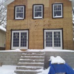 Rear porch Before view