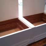 Built in window benches with cedar lining.