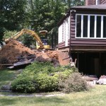 Excavating for new footings