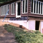New foundation and back fill