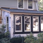 New room framed and windows in.